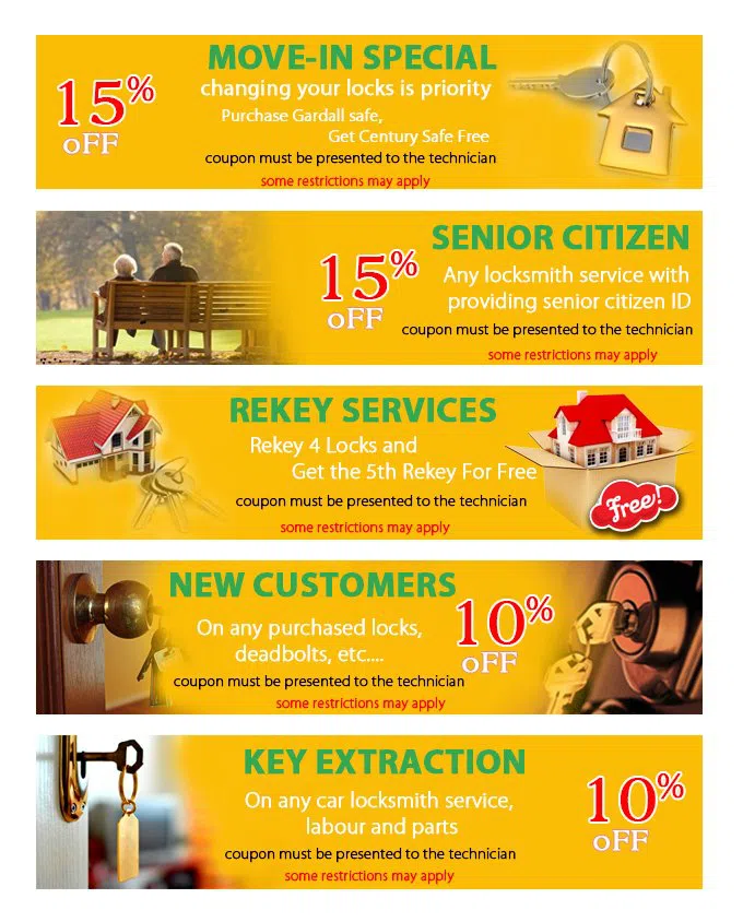 Gold Locksmith Store Novi, MI 248-467-8362 - coupon21-set-five